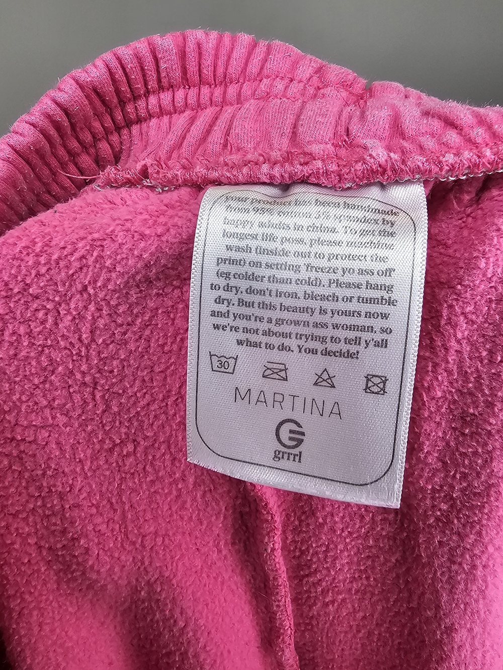 GRRRL Berry Snuggle Pink Hoodie & Track Pants Sweatsuit Set - Picture 9 of 9